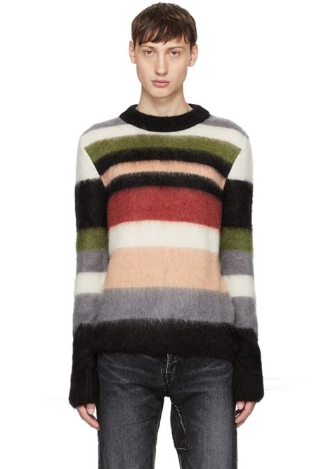 yves saint laurent mens sweater|saint laurent striped sweater.